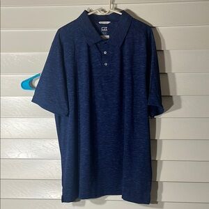 👕 Cutter & Buck CB DryTec Cotton+ Polo – Blue Heather – 2XB (2TG) – Pre-Owned